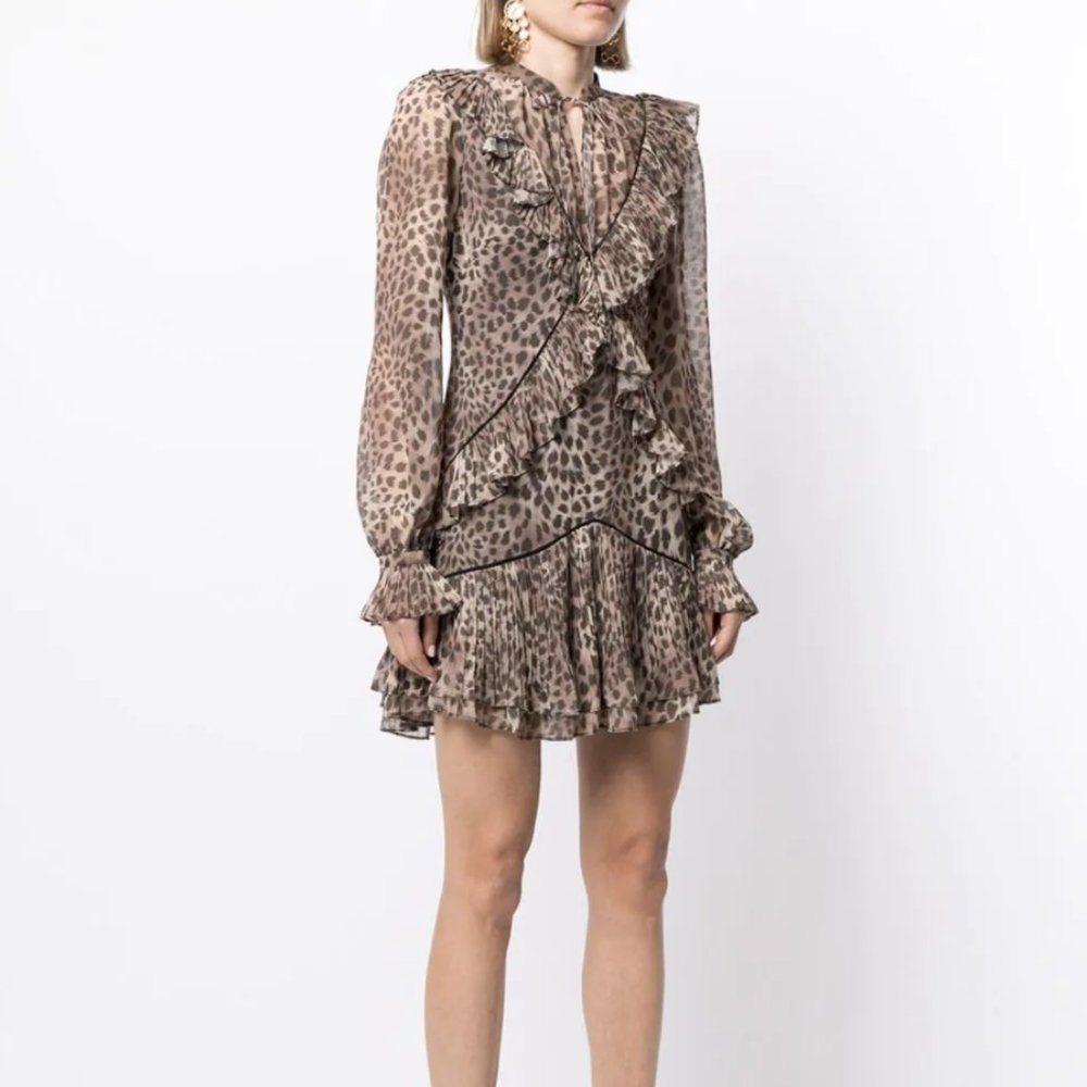 [NWT] Jonathan Simkhai Leopard mini dress